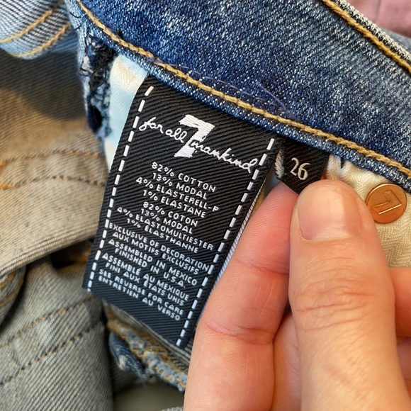 7 for all Mankind luxe ankle skinny beaded chain - Picture 5 of 5